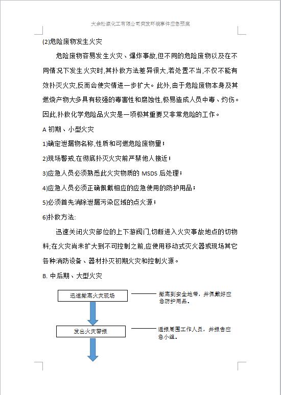 大余松瀛化工有限公司突發(fā)環(huán)境事件應(yīng)急預案1-27